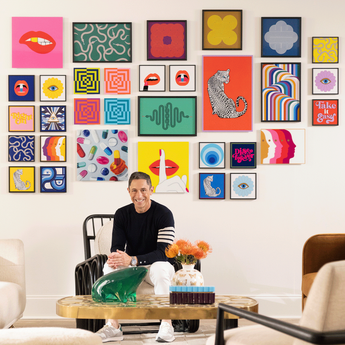 The Jonathan Adler Collection "Deep Thoughts - Disco Fever" on TilePix