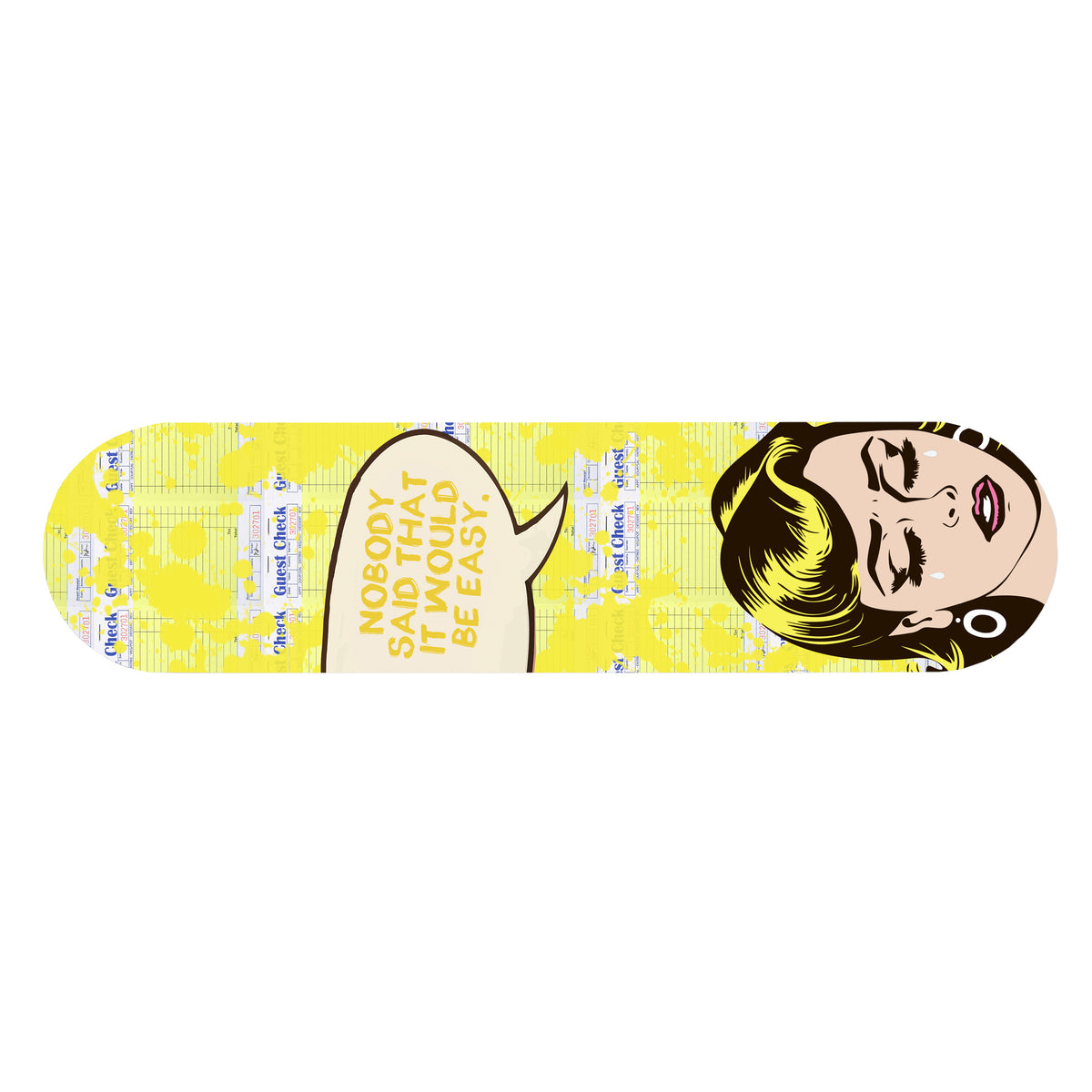 NikkiRaye Collection "BE EASY" Guest Check on Skateboard
