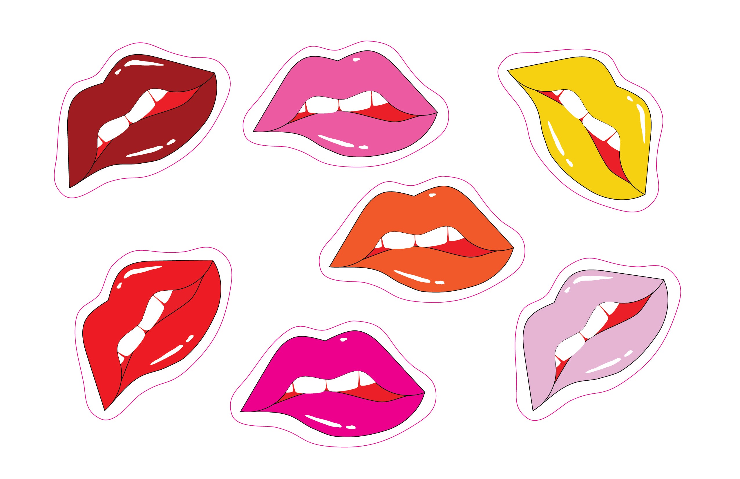 Lips Wall Decal Stickers – TilePix
