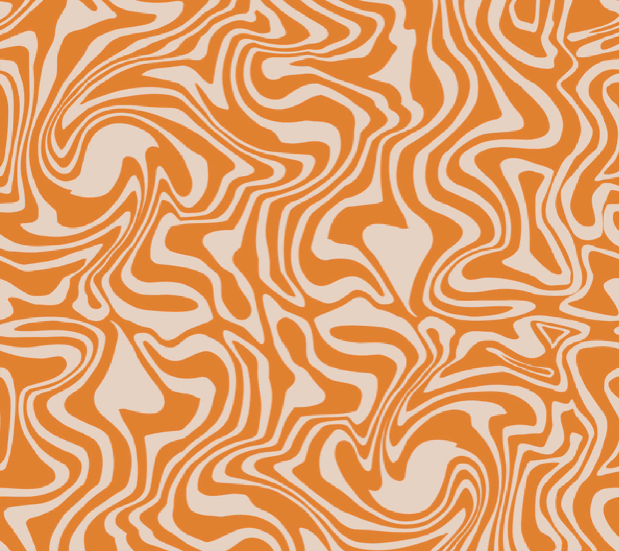 70s Retro Wavy Pattern Wallpaper ,Peel and Stick,Removable Wallpaper